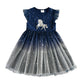 Ma Robe Princesse - robe licorne fille bleu