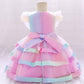 robe bébé arc-en-ciel